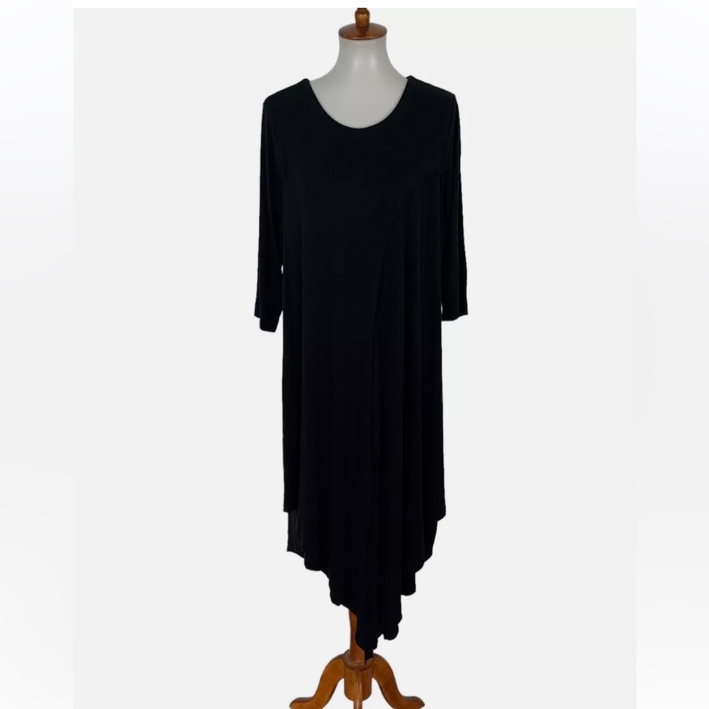 Soft Surroundings Black Midi Dress